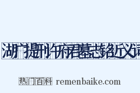 湖广提刑许府君墓志铭近义词是什么意思的图片